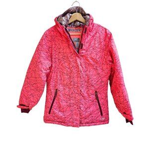 Champion Insulated Heatlock Winter Ski Coat in Deep Pink, Size Large
